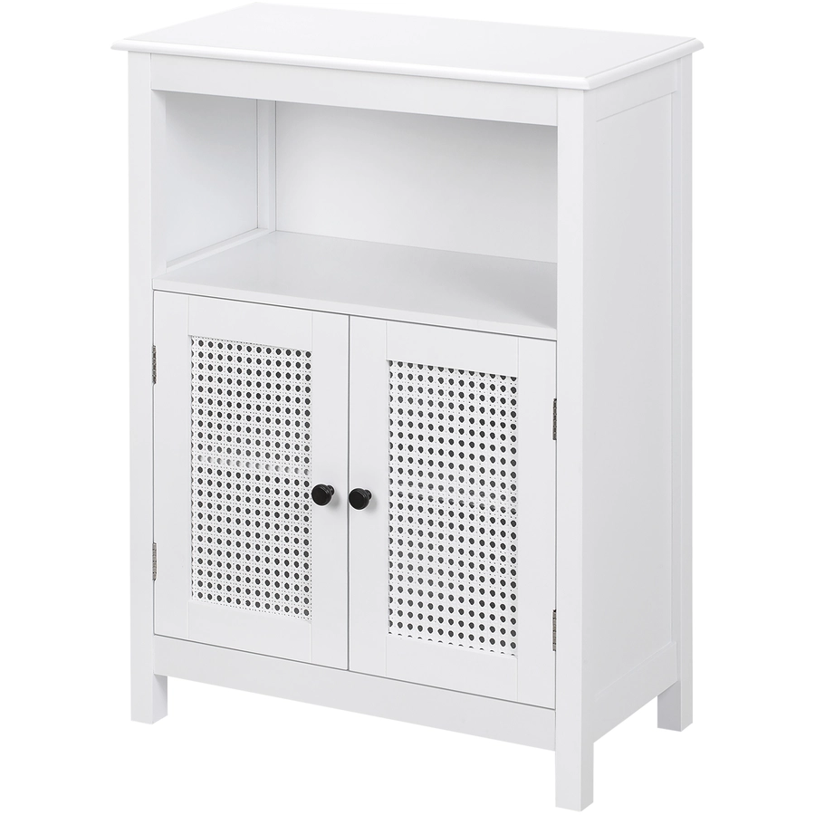 kleankin Badezimmerschrank mit verstellbarem Regalboden weiß