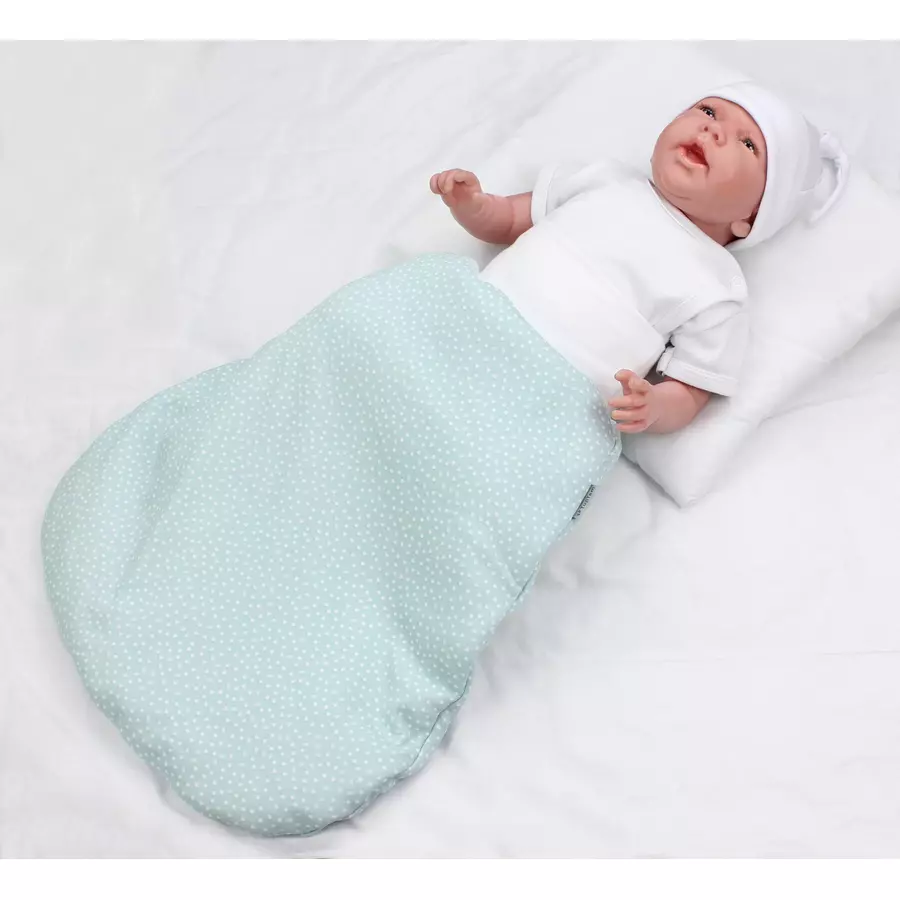 TupTam Baby Strampelsack mit breitem Bund Wattiert grün