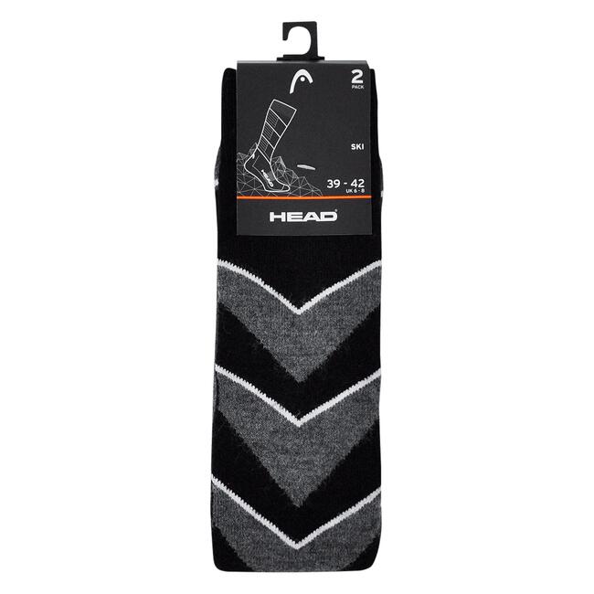 Head Unisex Ski Sokken Black Combo Maat 39/42 2 pack