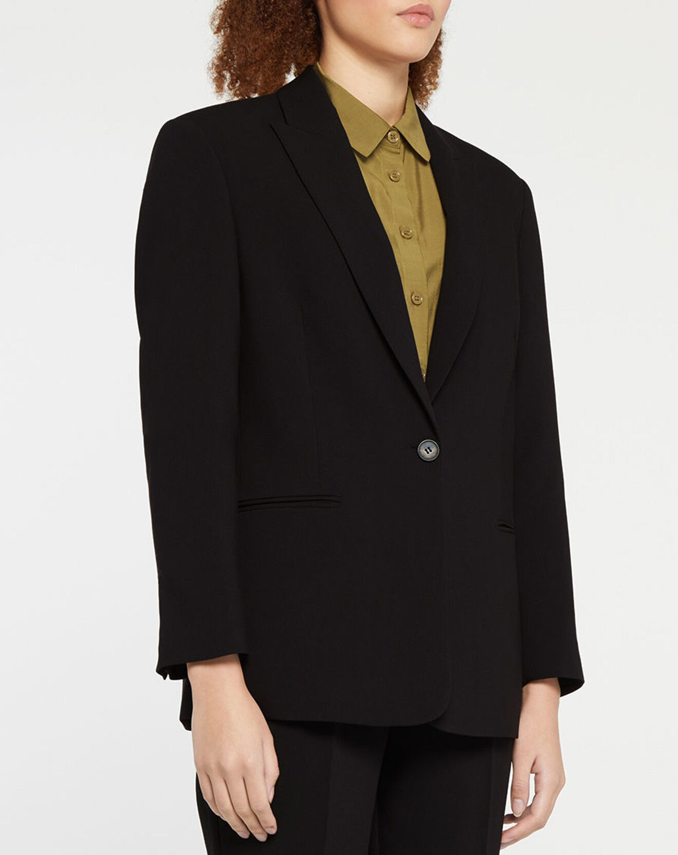 Galeries Lafayette Veste blazer droite Paul noire
