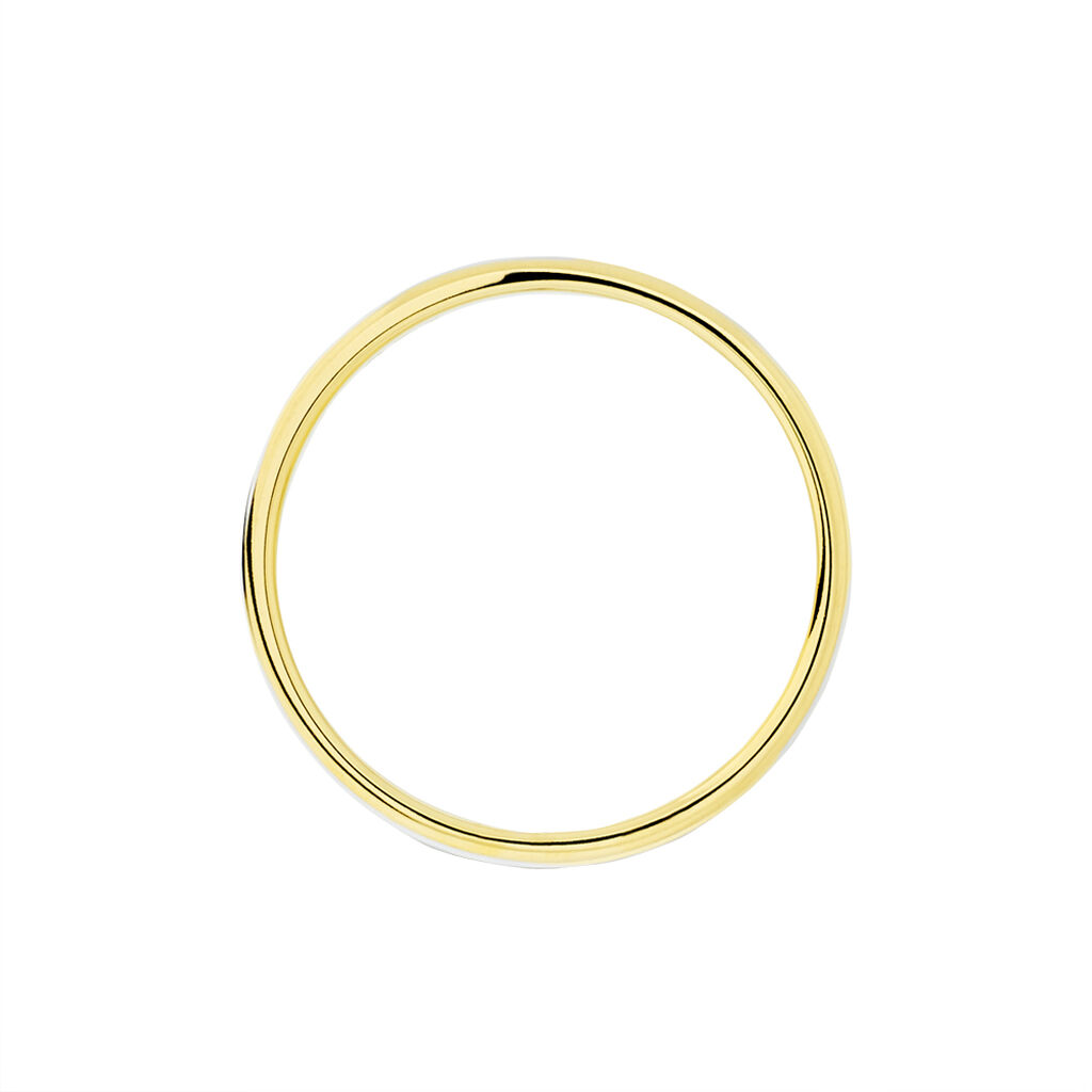 Alliance Miroir Ruban Plat Or Bicolore