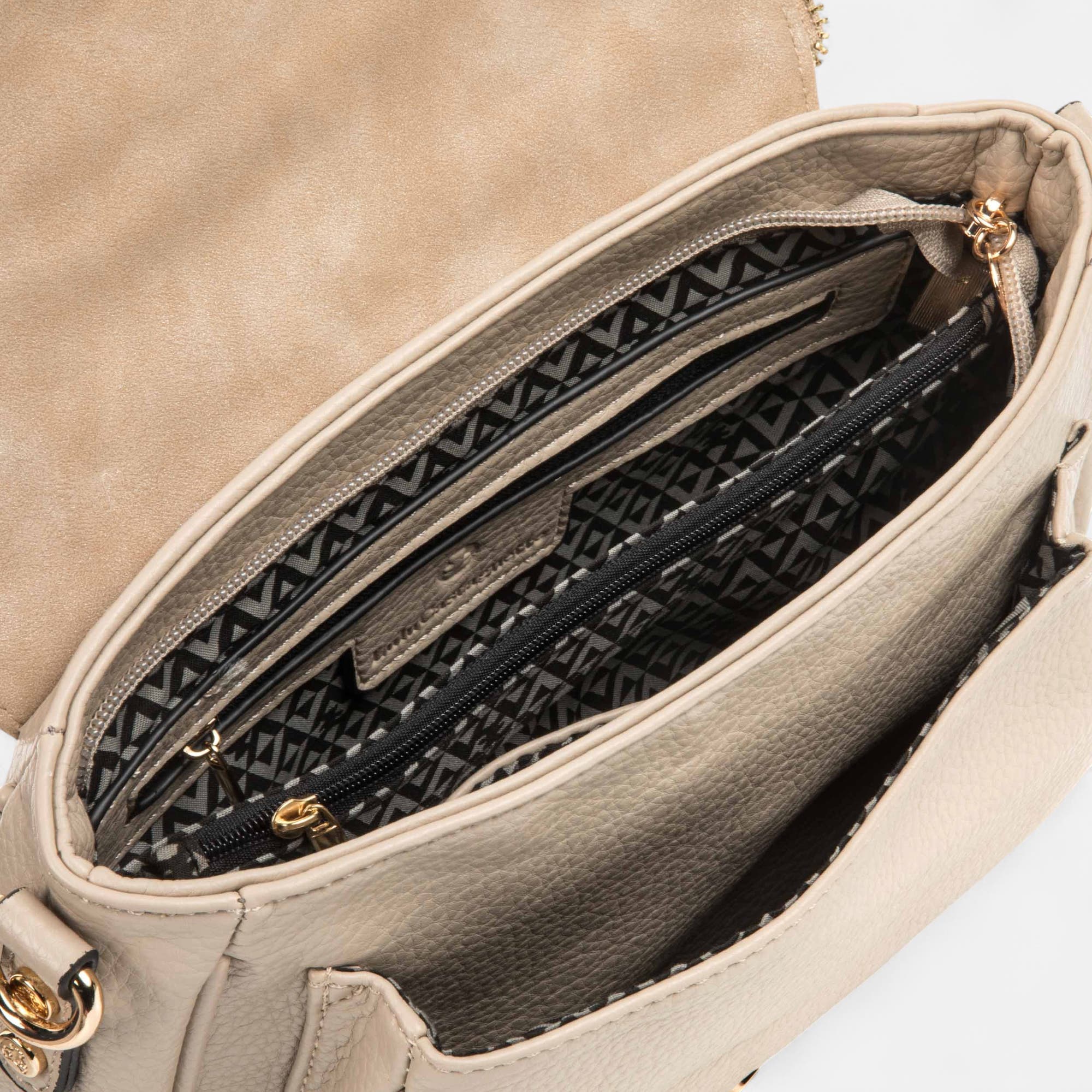 Sac bandoulière beige