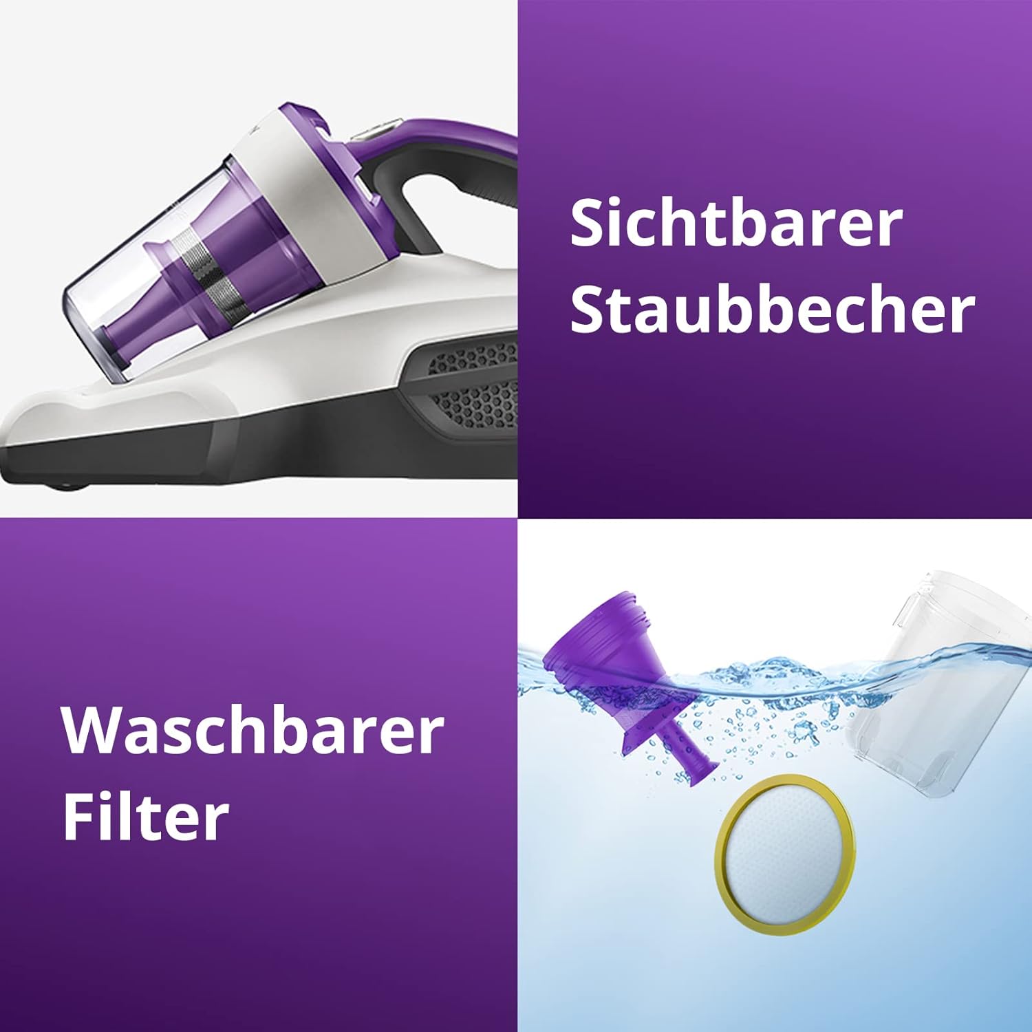 Jimmy Neuste Version 2025 JV12 Milbensauger für Matratzen mit UV-C Lampe Ultraschall Komposit-Bürstenrolle, Doppelzyklon HEPA-Filter 5m Kabel 400W Leistungsstark Matratzenstaubsauger für Allergiker