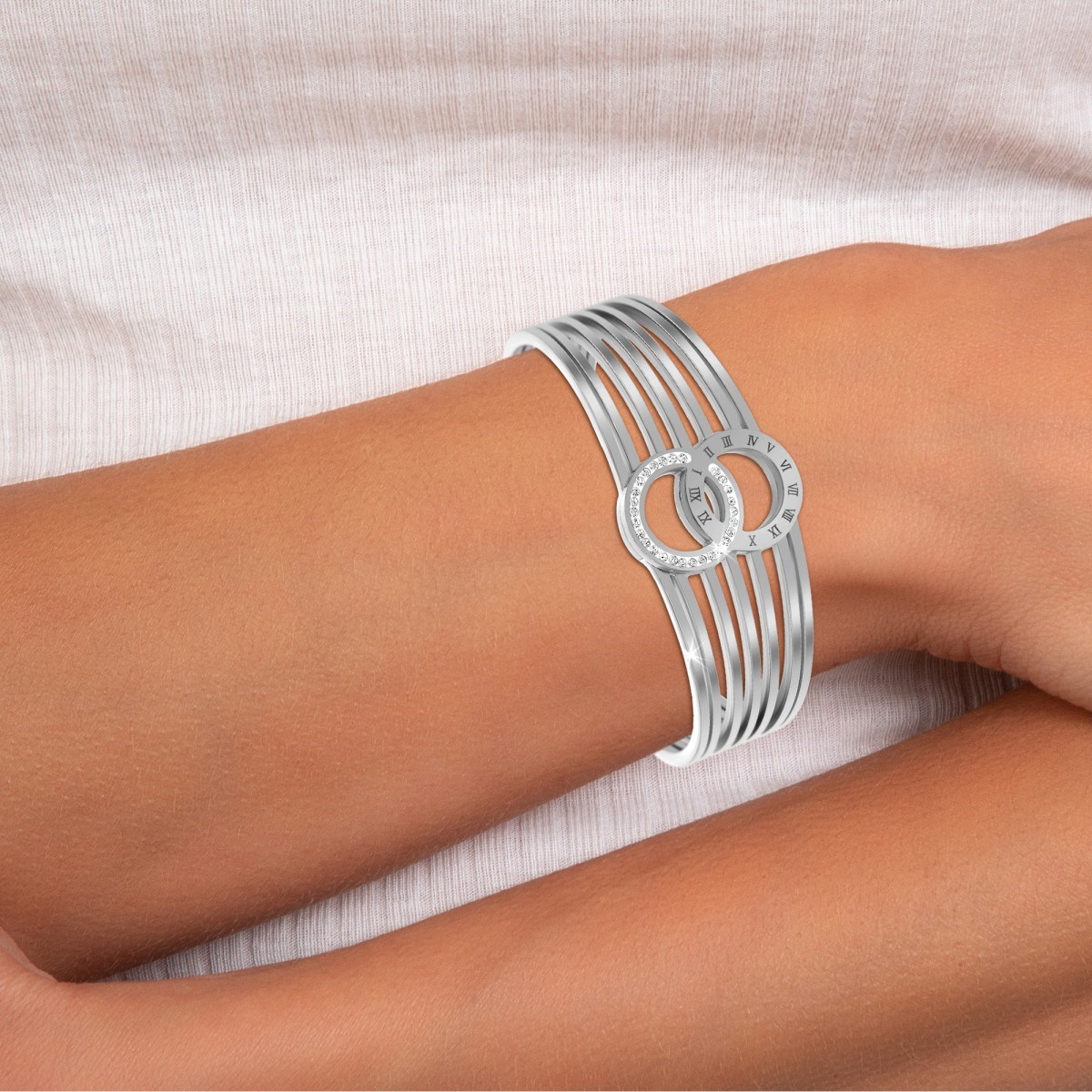 Bracelet SC Crystal orné de Cristaux scintillants