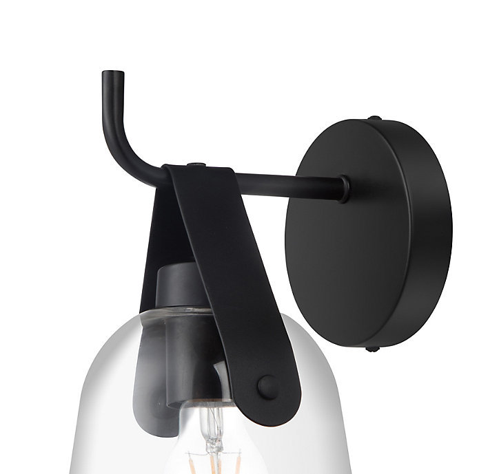 Applique murale Calume E27 15W L.16xH.27xP.19cm noir GoodHome