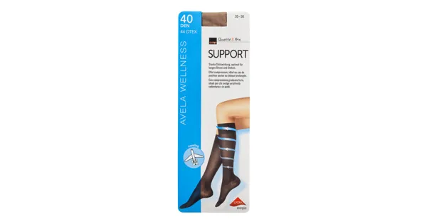 Avela Kniestrumpf Support Hasel 35 - 38