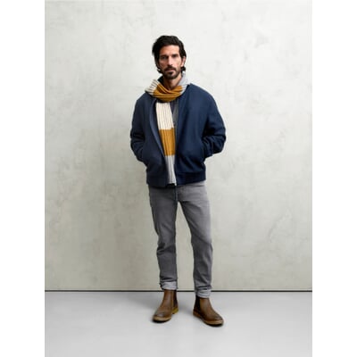 Herrenjeans Regular Slim Fit, Grau