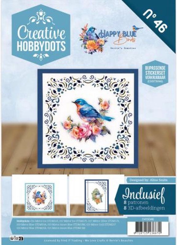 Creative Hobbydots - Boek - 8 Kaarten - 3D-Afbeeldingen - Patronen