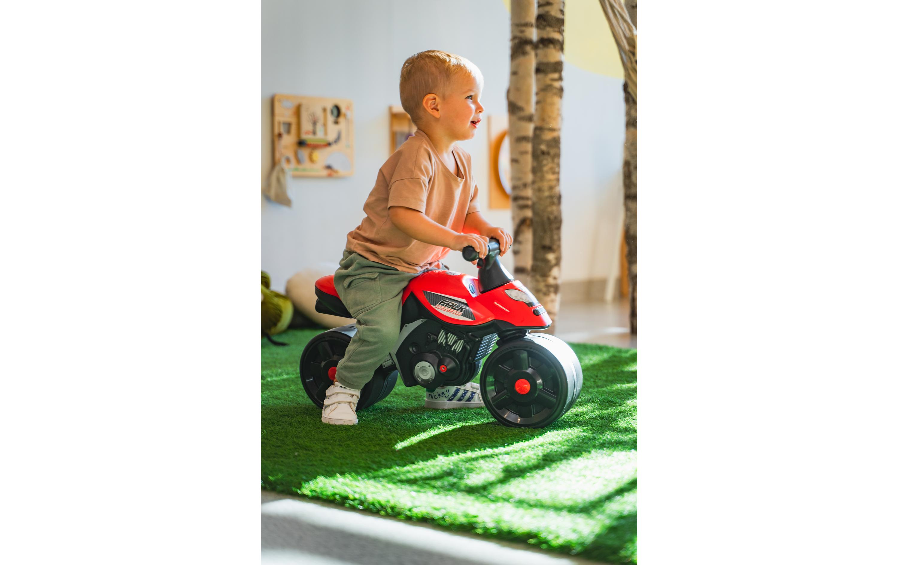 Rutschfahrzeug Motobike racingMotorrad Draisine Rot