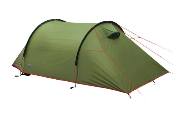 High Peak Kite 2 Extra Leichtgewicht, Kuppeltelt, 2 person(er), Myggenet, Ventilation, Vandtætte samlinger, Grøn, Rød