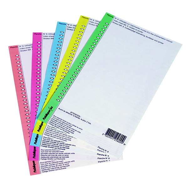 10 planches de 25 étiquettes n°8 standard 1er prix pour dossier suspendu version armoire