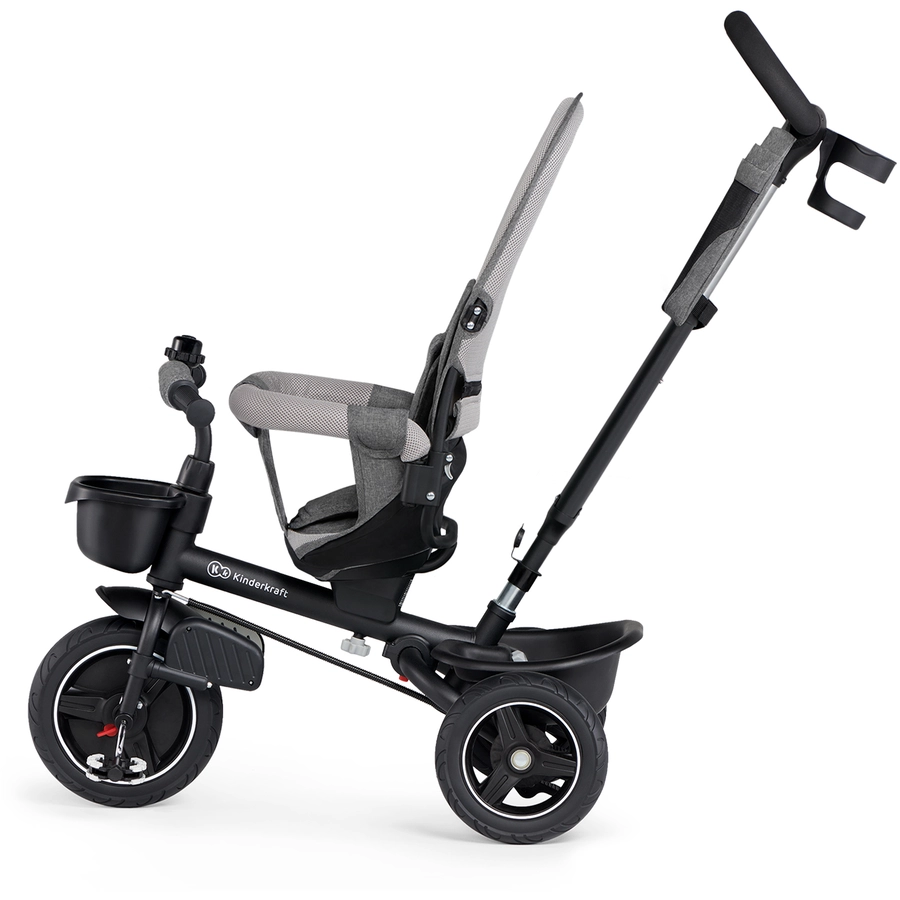 Kinderkraft 5 in 1 Dreirad SPINSTEP, platinum grey