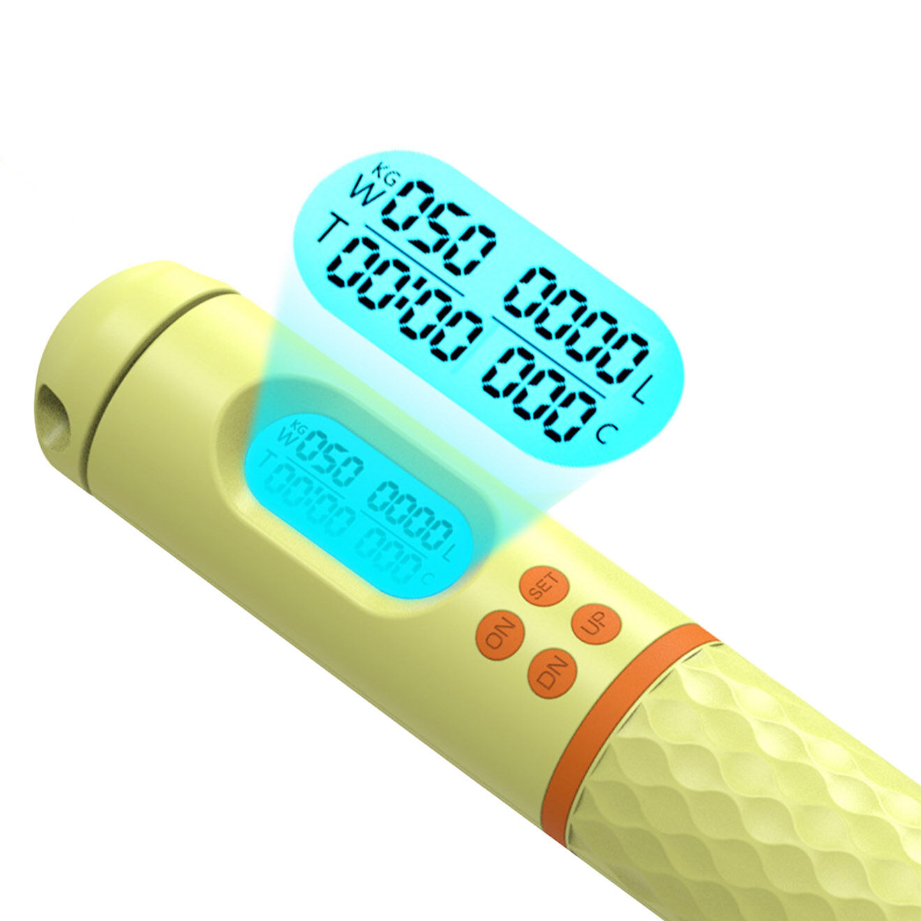 Onamaste Corde à sauter Sans Fil Digital jaune