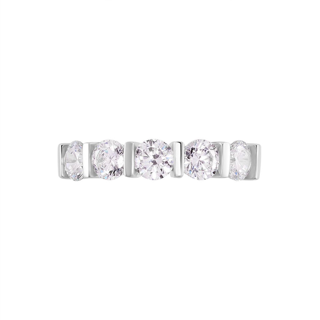 Bague Lyana Or Blanc Oxyde De Zirconium