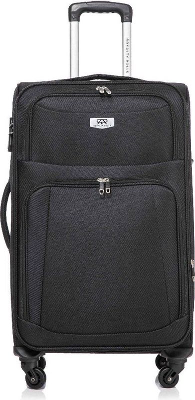 Dubai Abudabi Grote Koffer - 76 cm - 95/103 liter - Expandable - Zwart