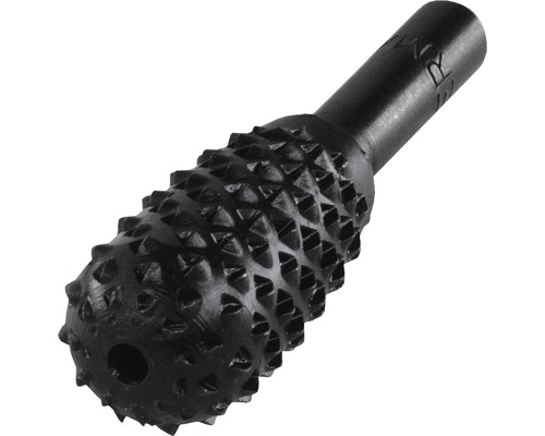 Peervormige rasp Ø 15x30 mm wolfraamstaal voor hout