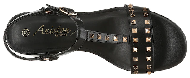 Aniston SHOES Riemchensandalette  Sommerschuh, Blockabsatz, Nietenverzierung - NEUE KOLLEKTION