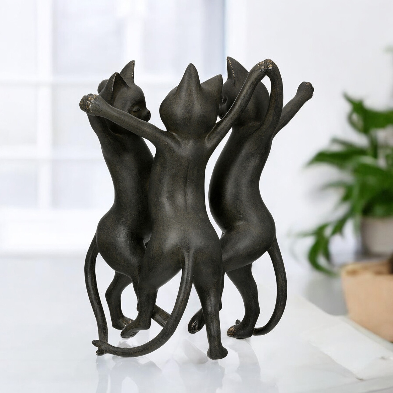 GILDE Tierfigur »Katze Gatto-Trio, schwarz«