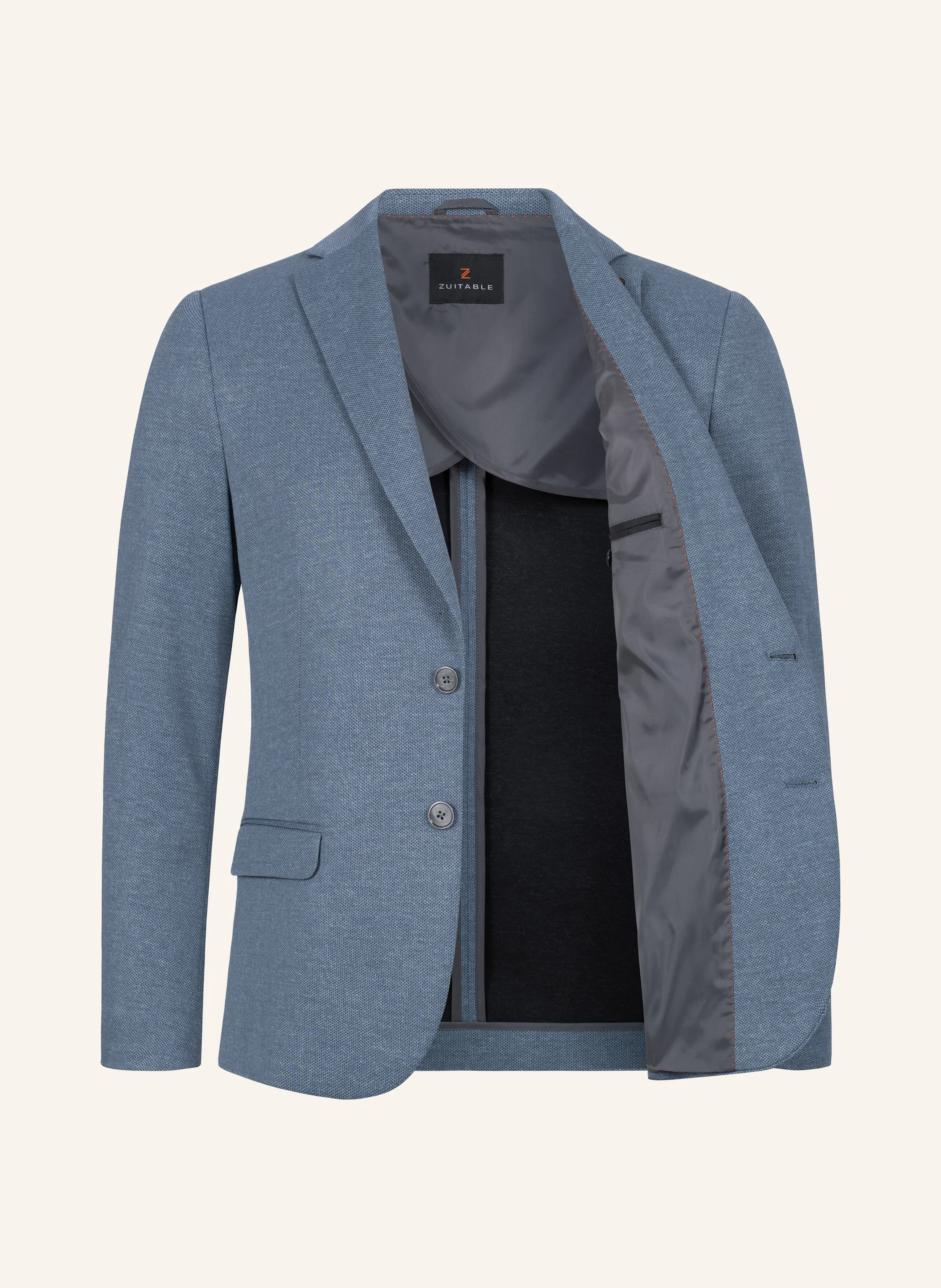 ZUITABLE Anzugssakko DINICK Slim Fit aus Jersey
