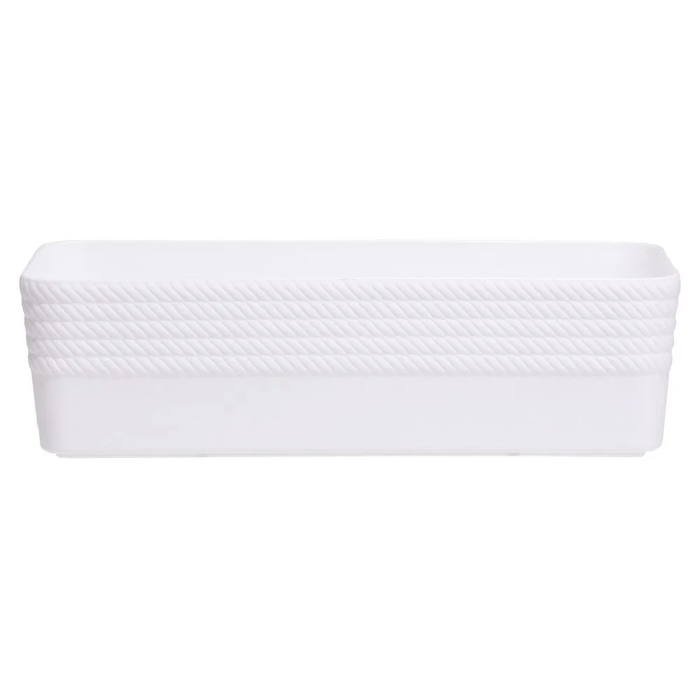 Boîte plastique blanc 25x11xH7cm