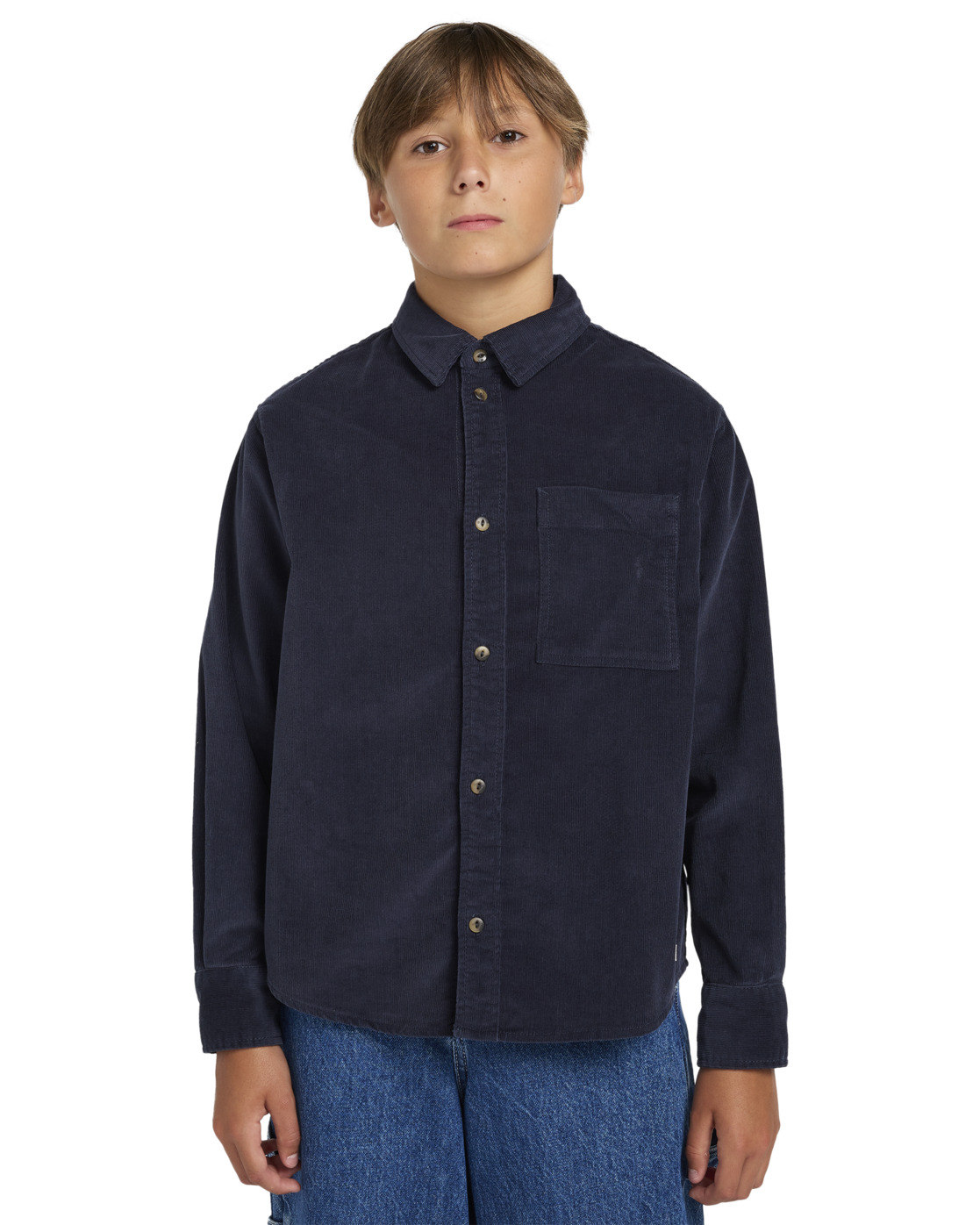 Element Velteen LS Shirt Youth Blue Nights