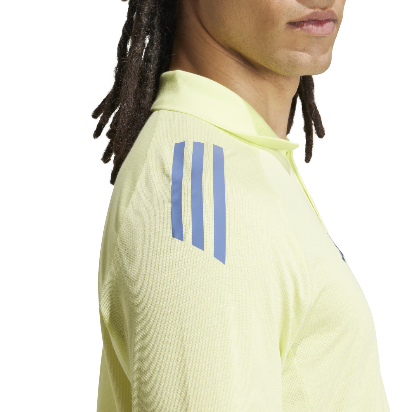 Adidas Ajax Polo 2024-2025 Geel Blauw