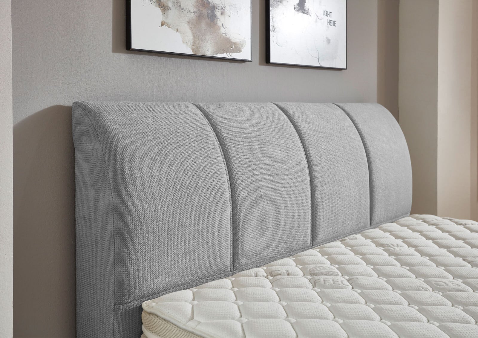 CASAVANTI Boxspringbett MILANO 140 x 200 cm grau