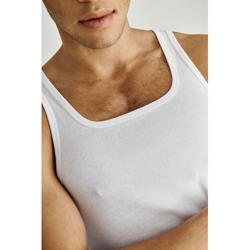Impetus Pure Cotton Tanktop, White, XXL