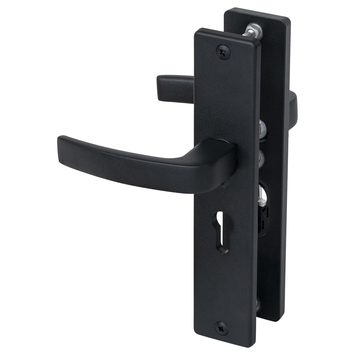 NEMEF veiligheidsbeslag LS met kerntrekbeveiliging SKG 3-sterren achterdeur 55 mm zwart