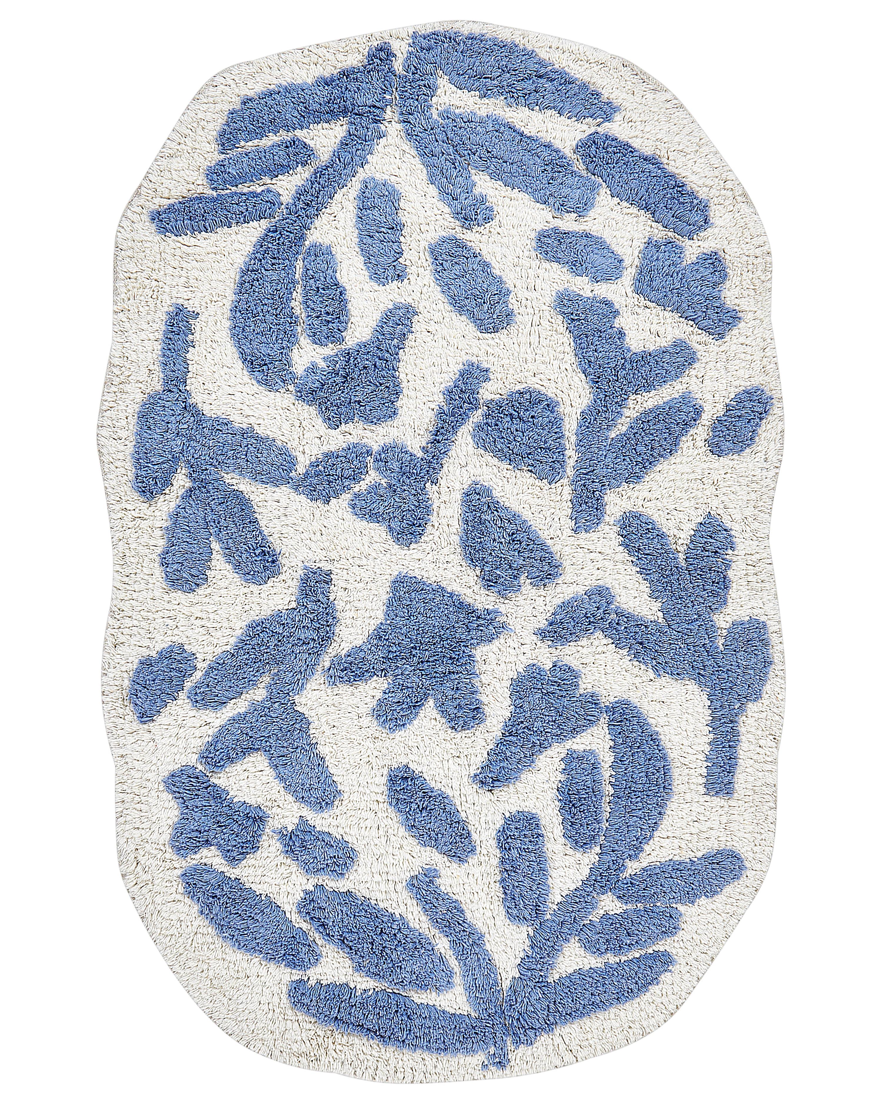 Badmat DERIK Blauw 60 x 90 cm Katoen