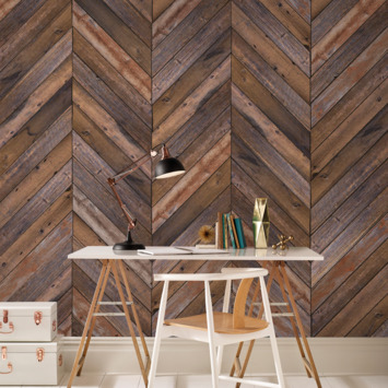 Fotobehang Herringbone (89442)