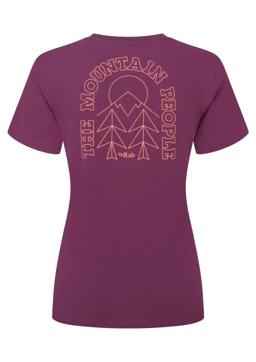 Rab Tuku Cirque Tee Wmns Mulberry
