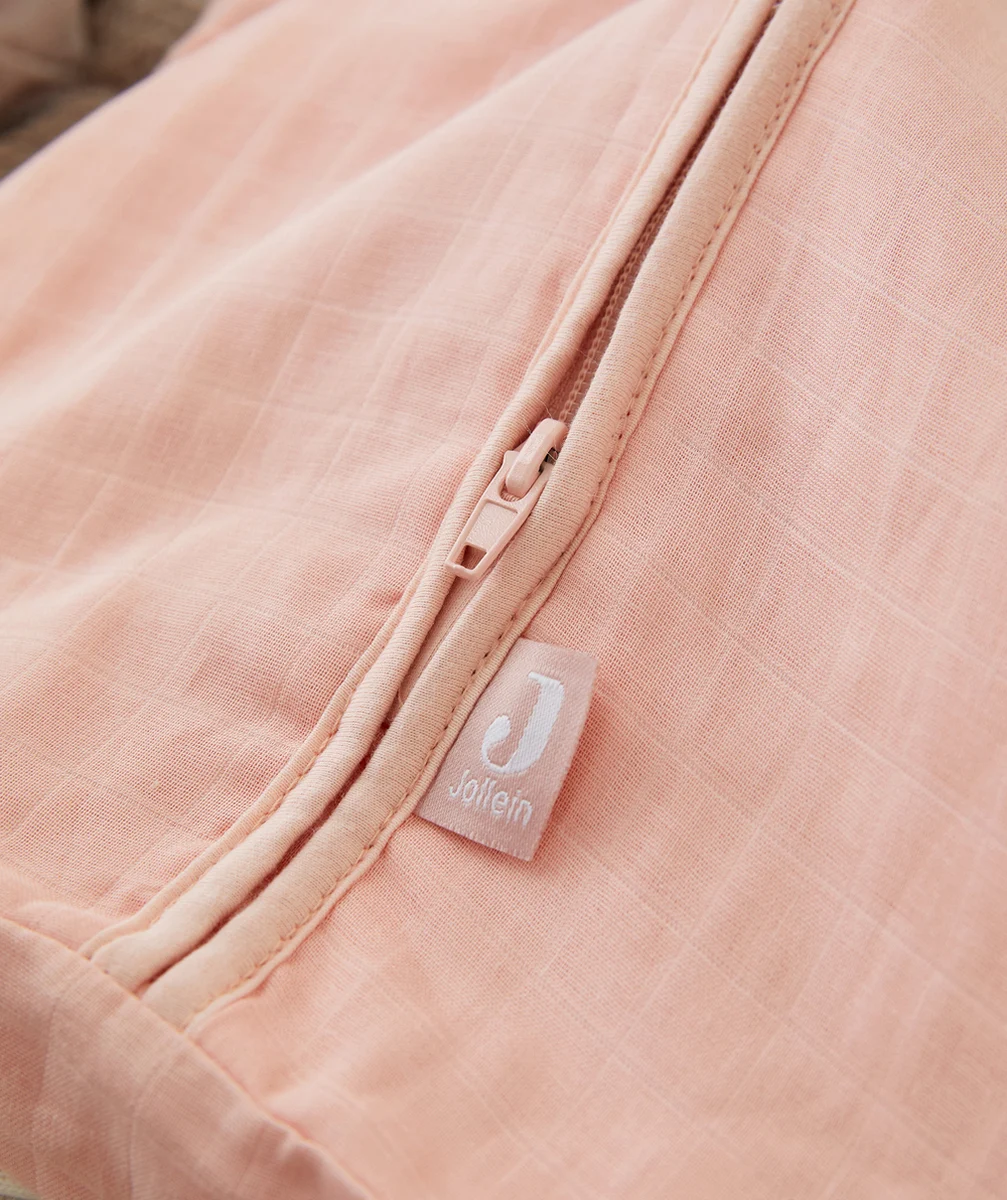 JOLLEINGIGOTEUSE SANS MANCHES EN GAZE DE DE COTON ROSE