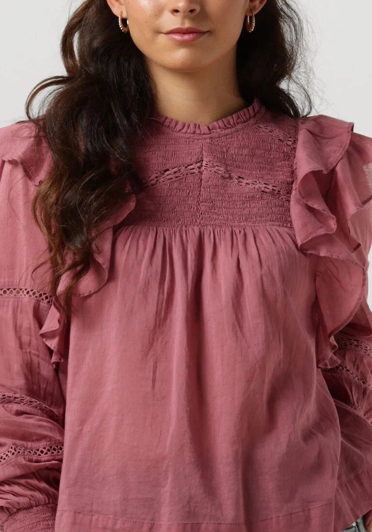 NEO NOIR roze neo noir blouse sarna s voile blouse