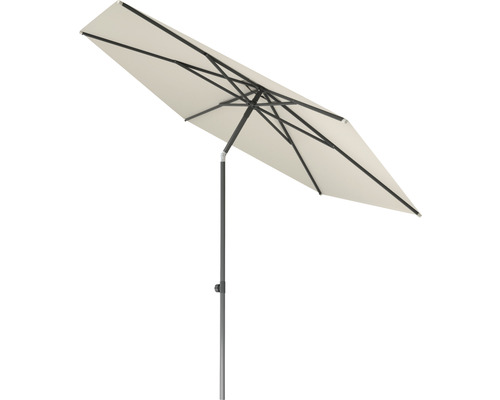 Soluna Cessy middenstokparasol, Ø 300 cm, polyester (PES), ecru