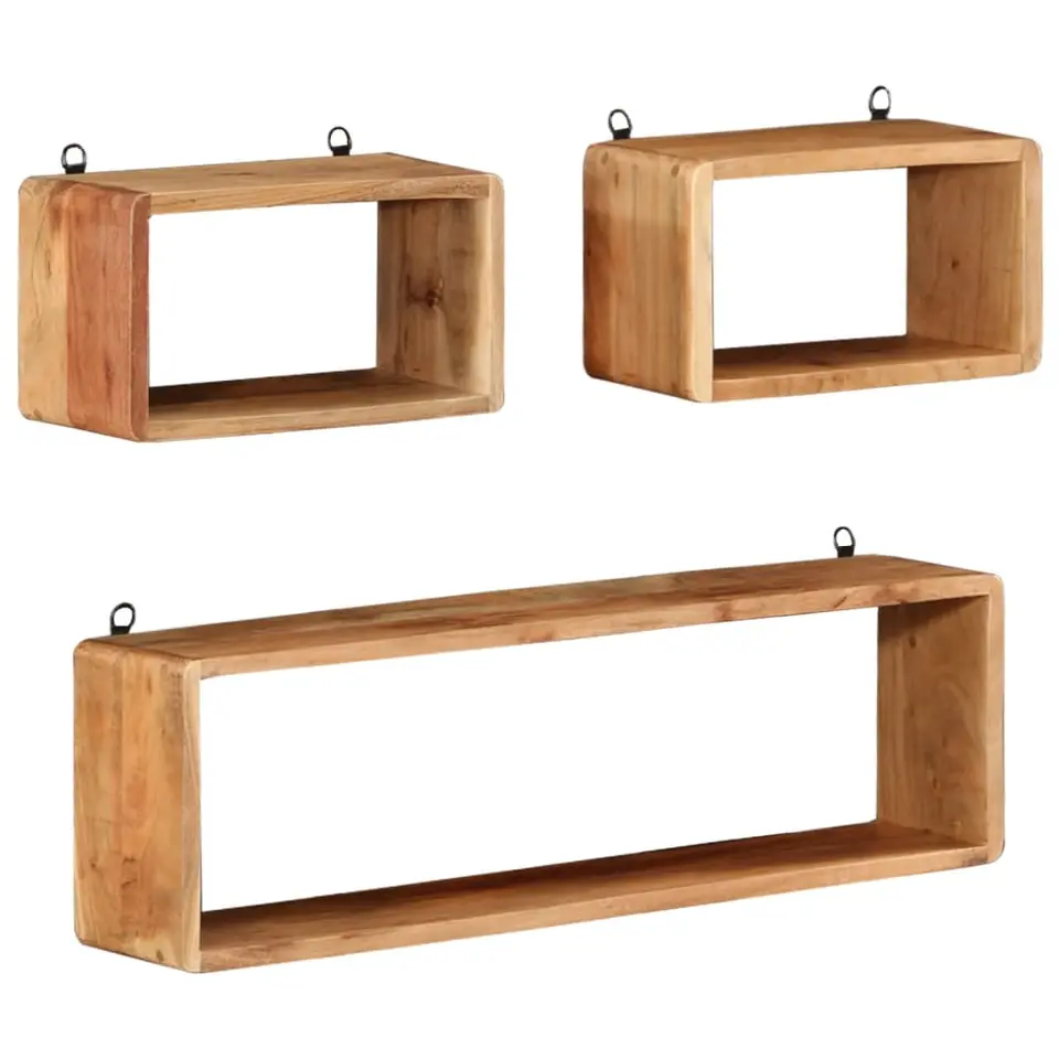 vidaXL - Wandkubus - Bruin - Hout