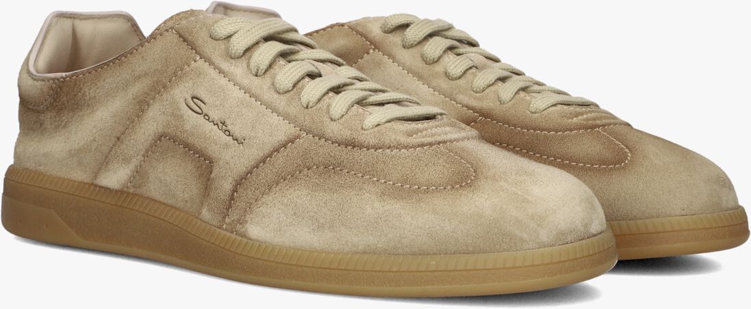 camel santoni lage sneakers oly cube