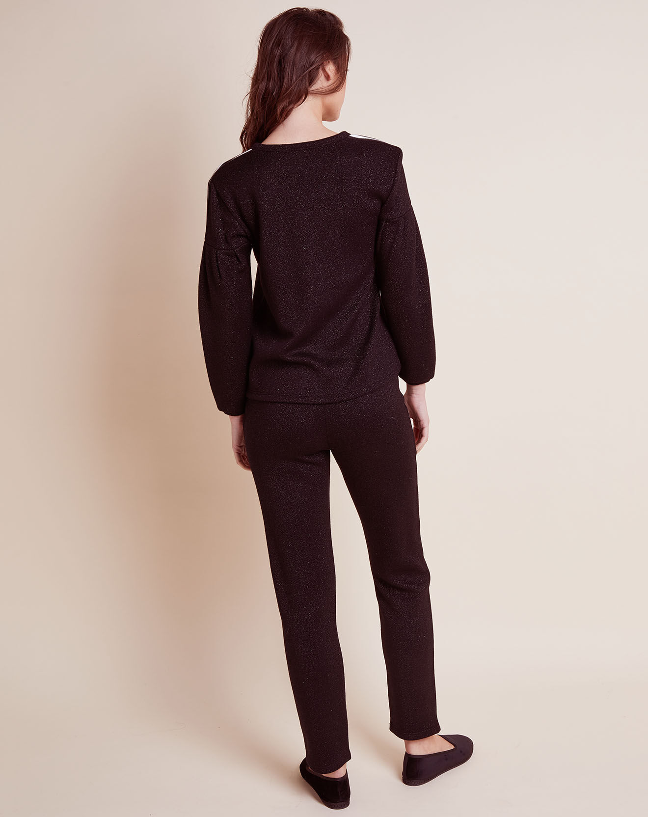Le Chat Sweat Maille Love noir