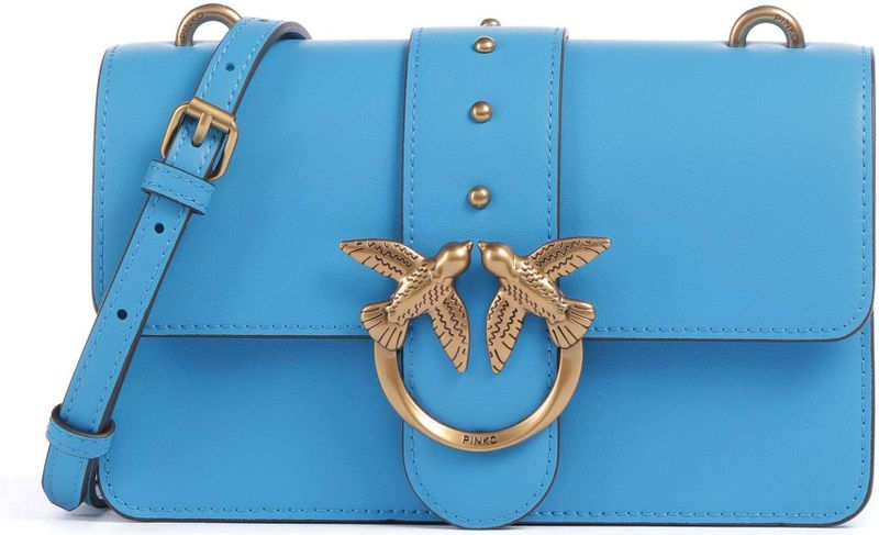 Pinko - Love One Mini Bag - Schoudertas - Lichtblauw