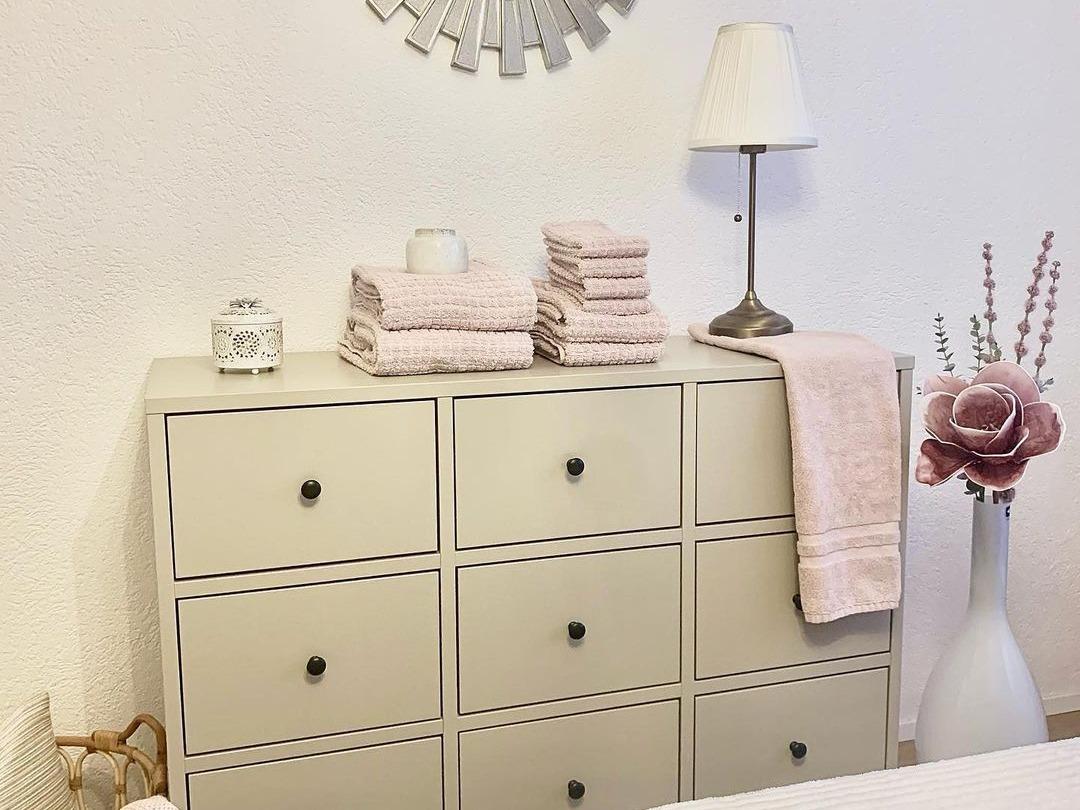 11-delige handdoekset ATAI Katoen Roze