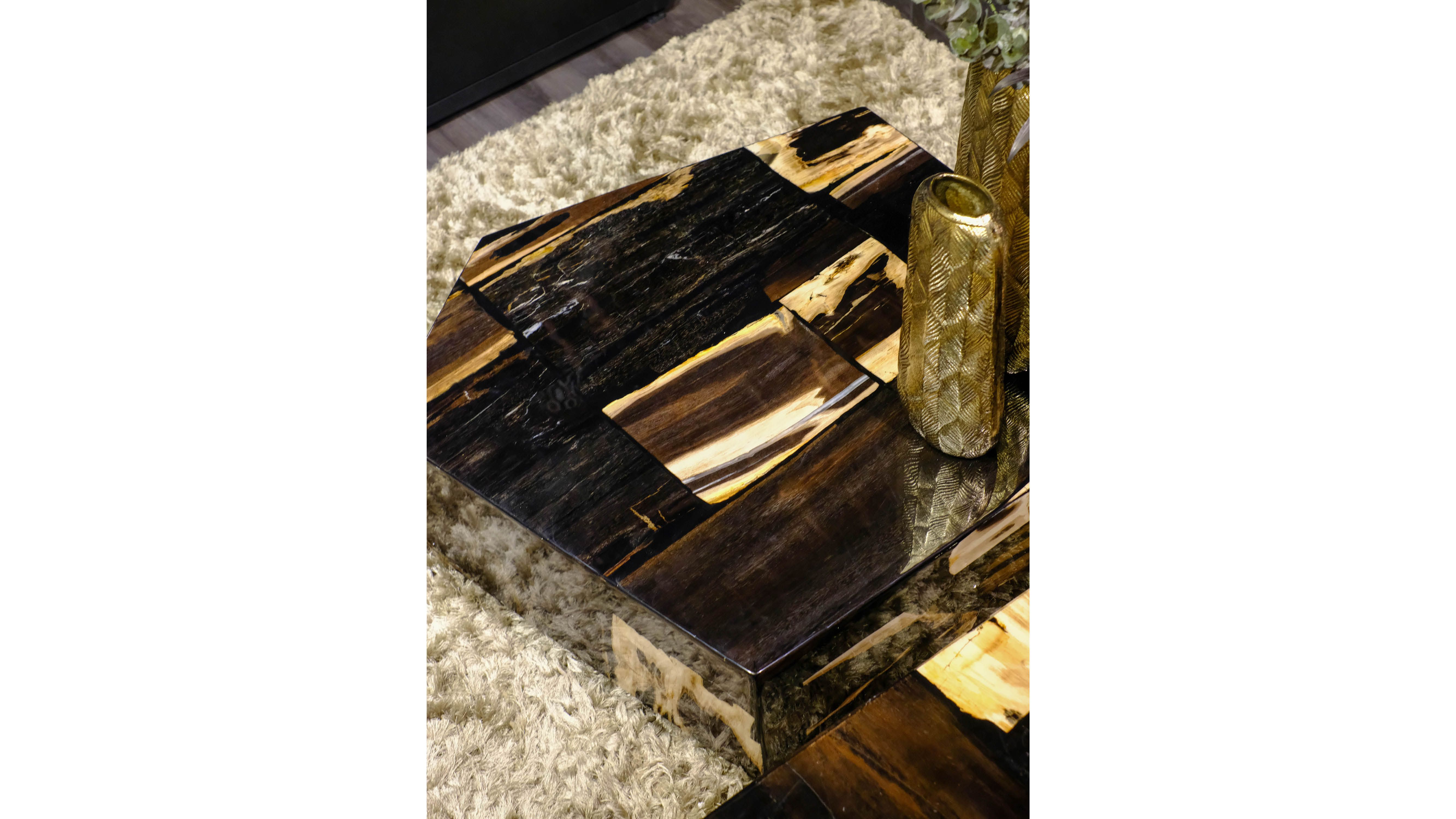 Salontafel Petrified Wood Large 706817 Rayn B87 x D80 x H31 cm