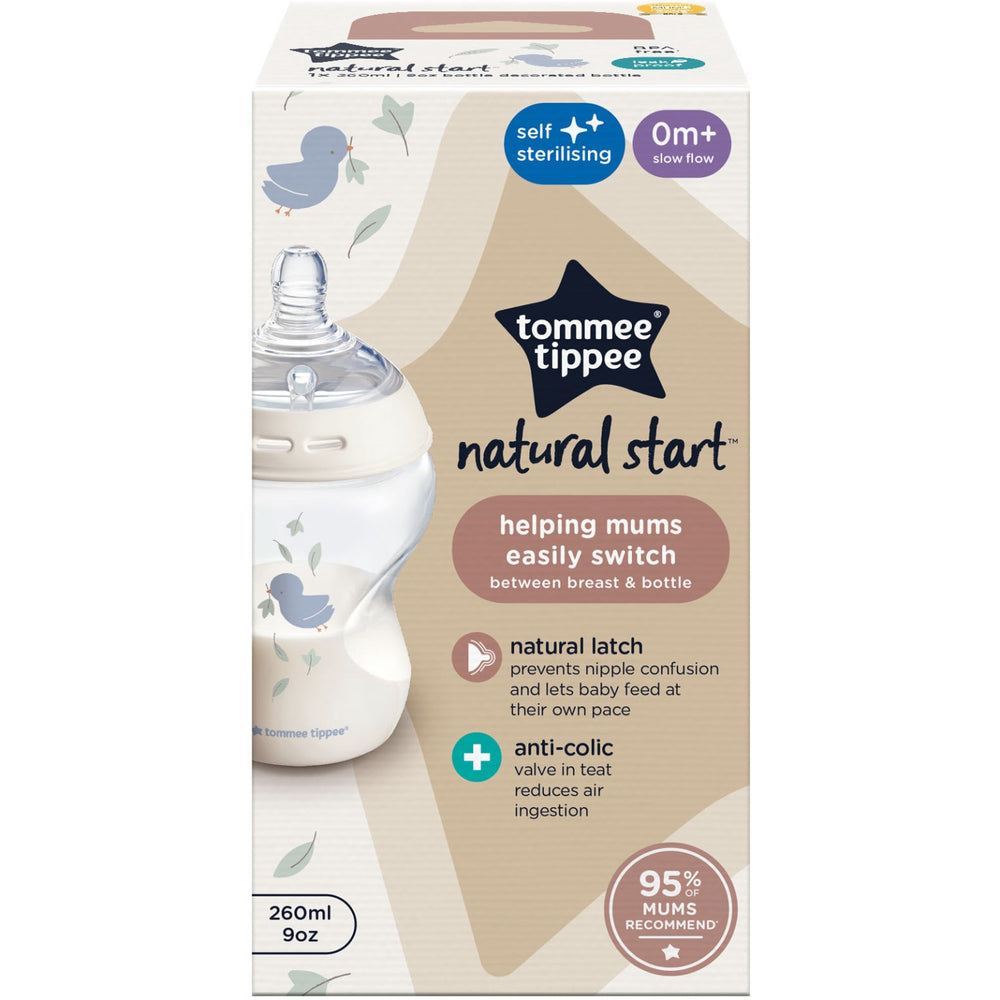 Køb Tommee Tippee Natural Start Baby Flaske 1 X 260 Ml - Deco