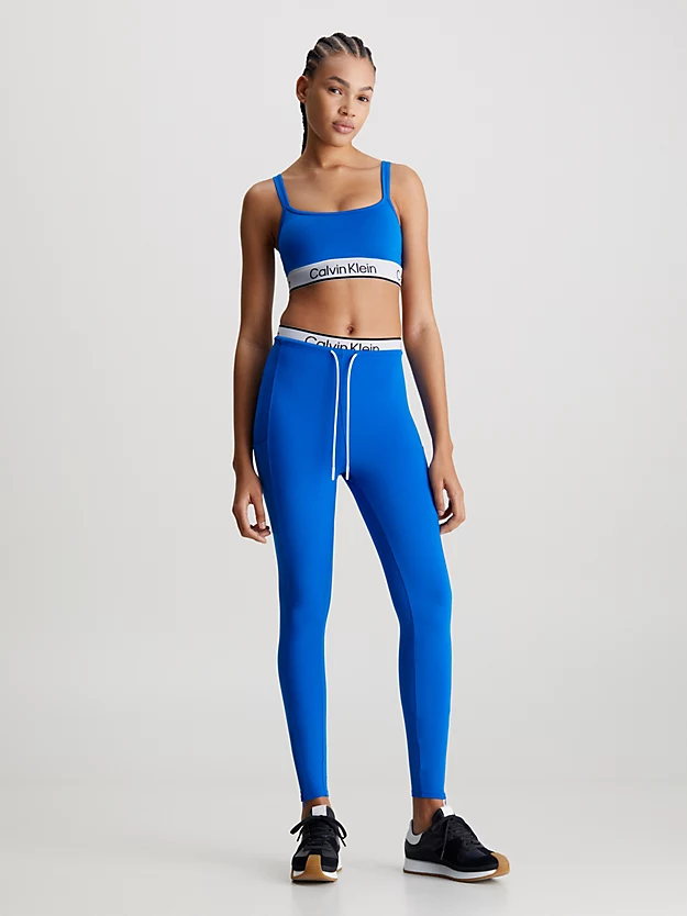 Calça legging de ginástica com cós duplo 7/8