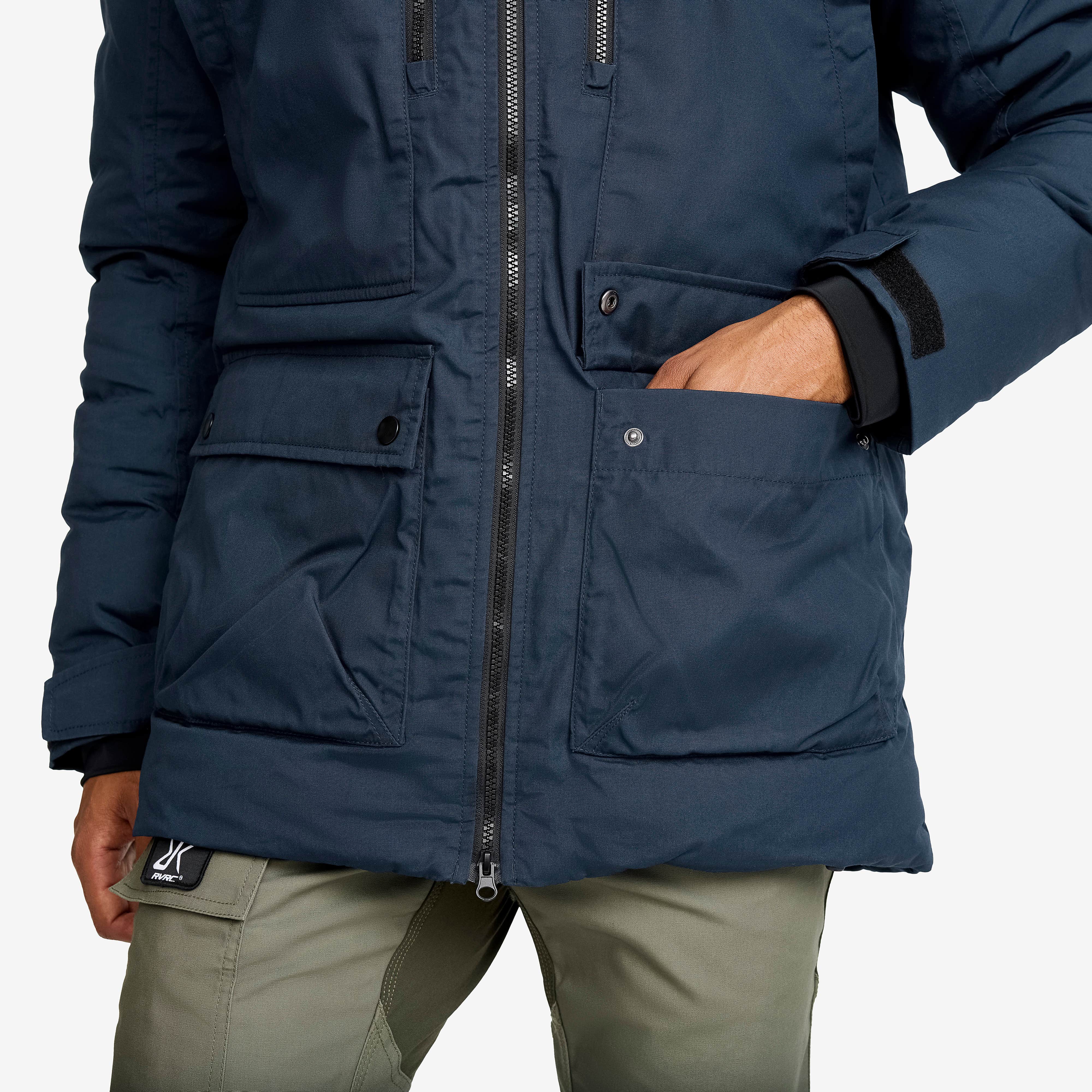 Outdoor Parka Herre Blueberry