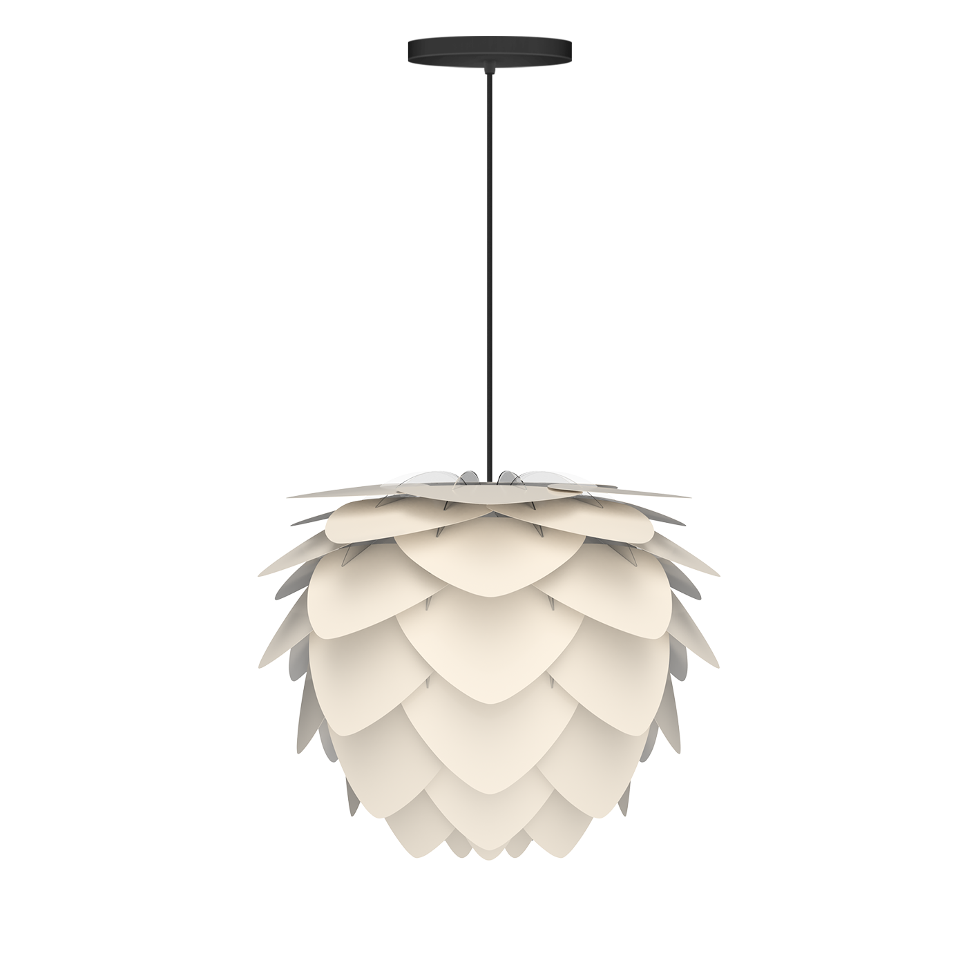 Lampenkap Aluvia medium Pearl white