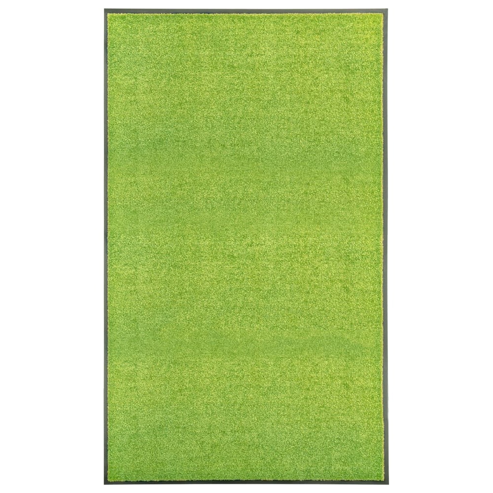 Paillasson lavable vert 90x150 cm
