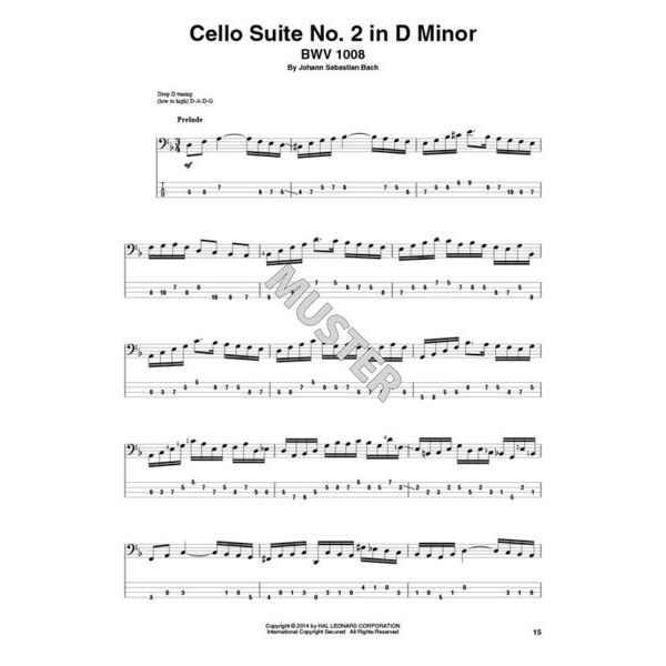 Hal Leonard Bach Cello Suites E-Bass