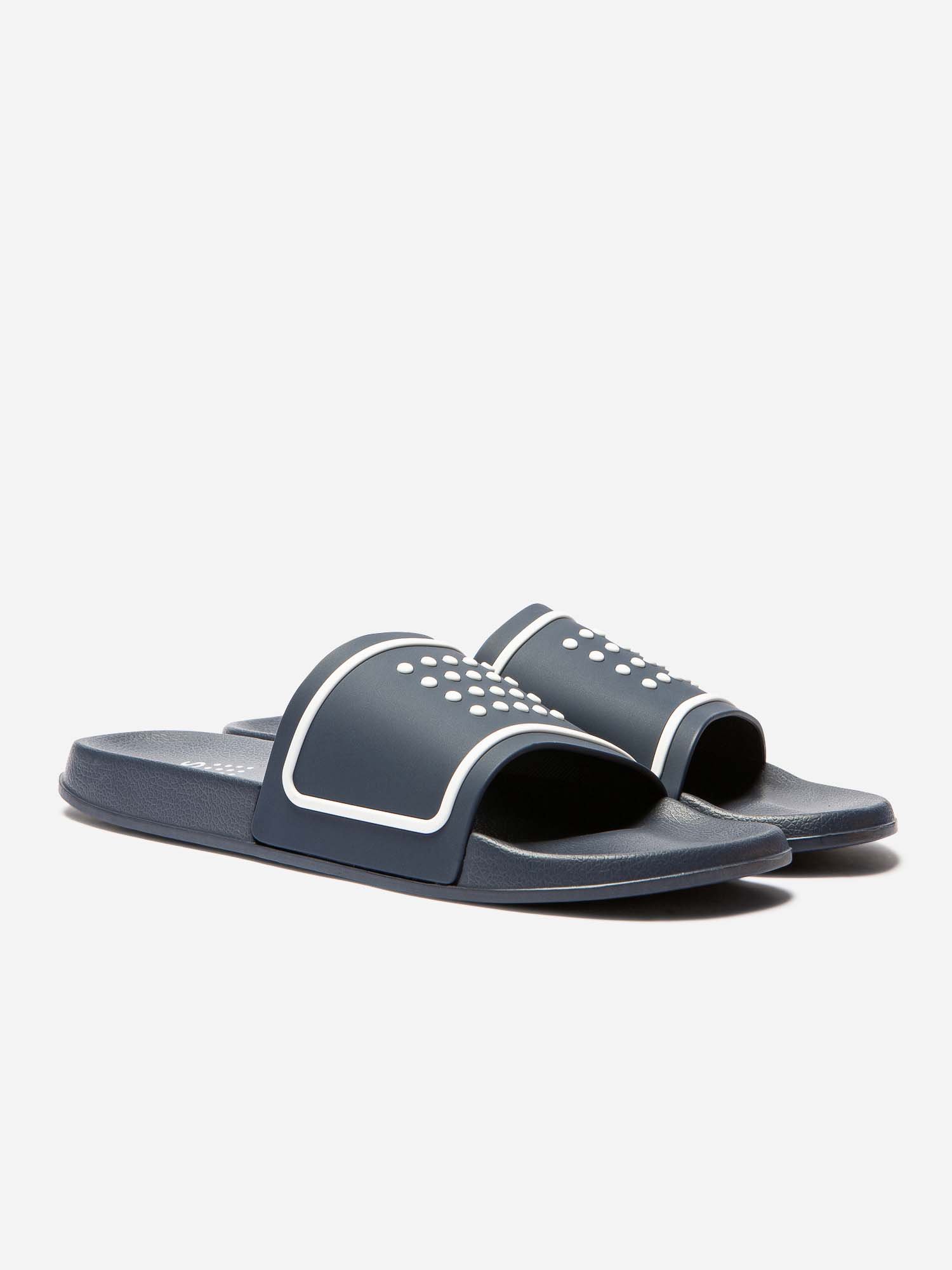 Mule Homme Synthétique Semelle Grip Marine