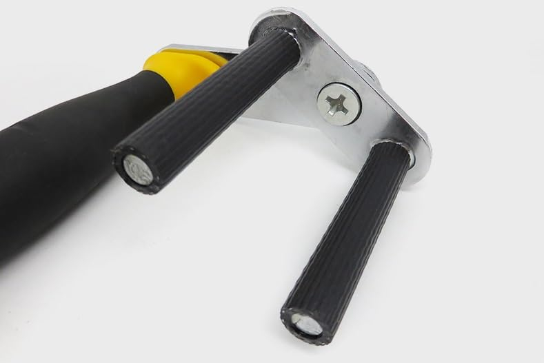 (2er Set) Platten Tragegriff Gipskarton Transport Hilfsmittel Umzug Schwerlast Tragewerkzeug mit Gummi Griff - Schwarz / Gelb