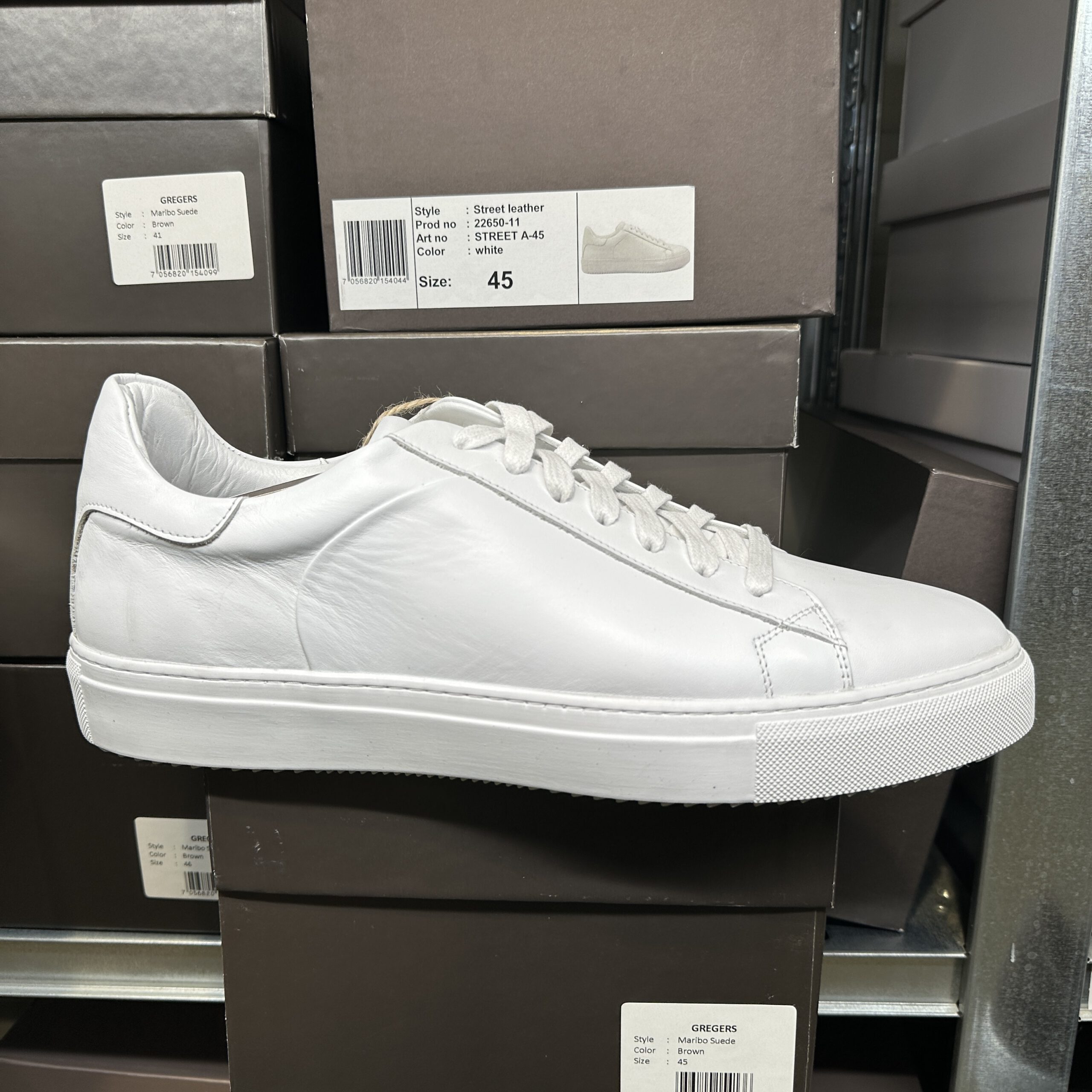 Gregers - Street Leather White